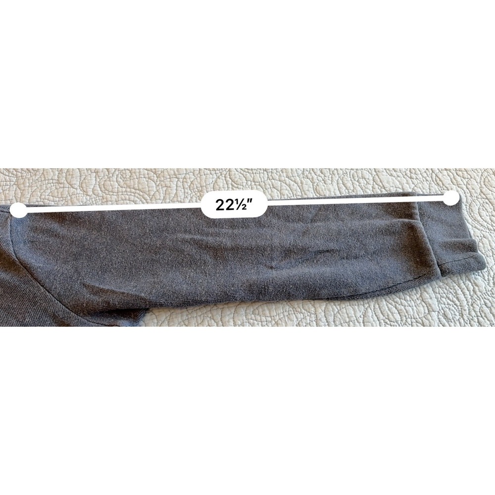 Polo Ralph Lauren Mens Large Sweater 1/4 Zip  Blue Button Leather Cotton - Picture 6 of 10